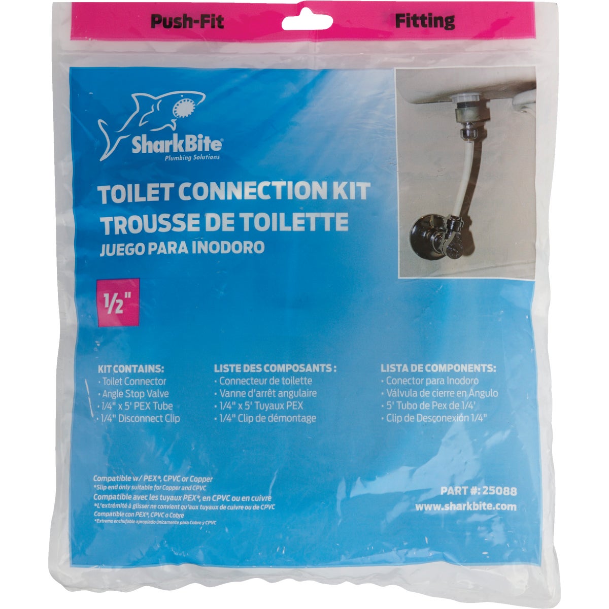 SharkBite Push-to-Connect Toilet Installation Kit