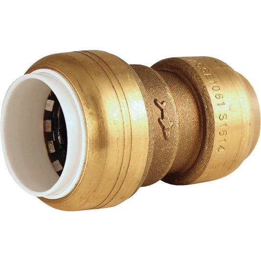 SharkBite 1/2 In. CTS X PVC Brass Push-to-Connect Coupling