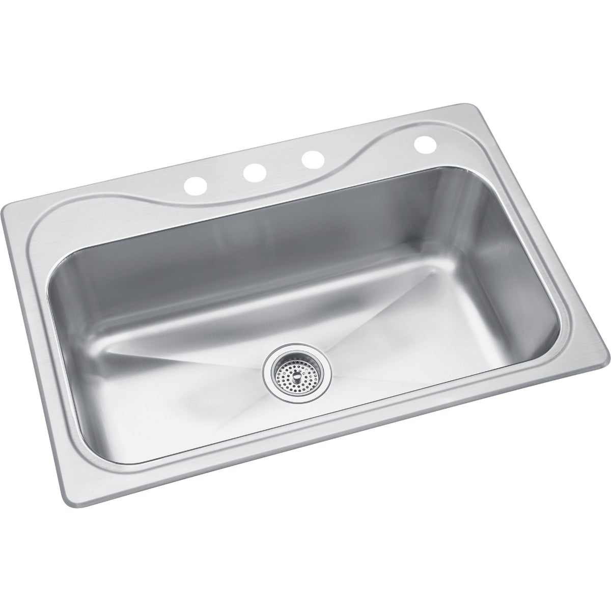 Sterling Southhaven Single Bowl 33 In. x 22 In. x 9 In. Deep Stainless Steel Kitchen Sink