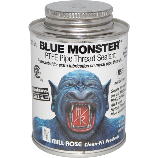 BLUE MONSTER 8 Fl. Oz. White Industrial Grade PTFE Thread Sealant