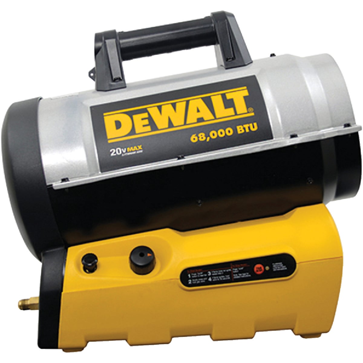 DeWalt Cordless 20 Volt MAX Lithium-Ion 68,000 BTU Propane Forced Air Heater (Bare Tool)