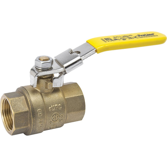 B&K 1/2 In. Brass Locking Ball Valve