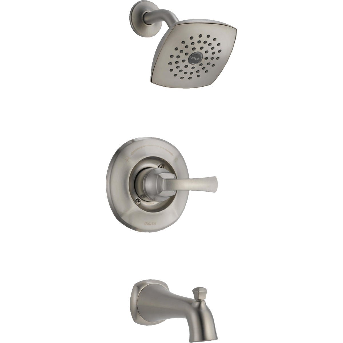 Delta Mandara Stainless Steel Single-Handle 1-Spray Tub And Shower Faucet