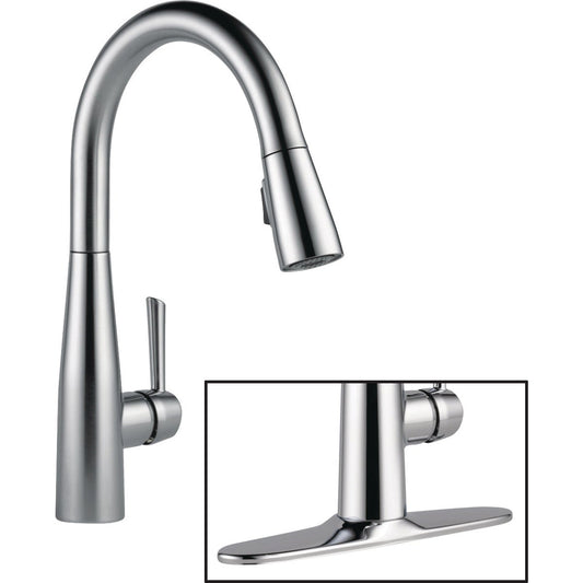 Delta Essa Single Handle Lever Kitchen Faucet with Pull-Down Spray, Chrome