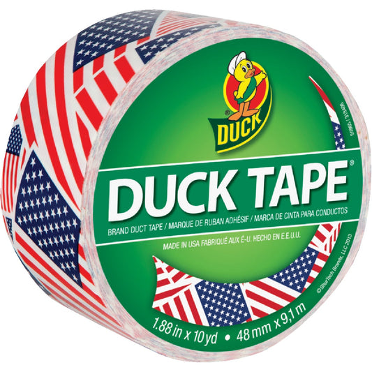 Duck Tape 1.88 In. x 10 Yd. Printed Duct Tape, American Flag