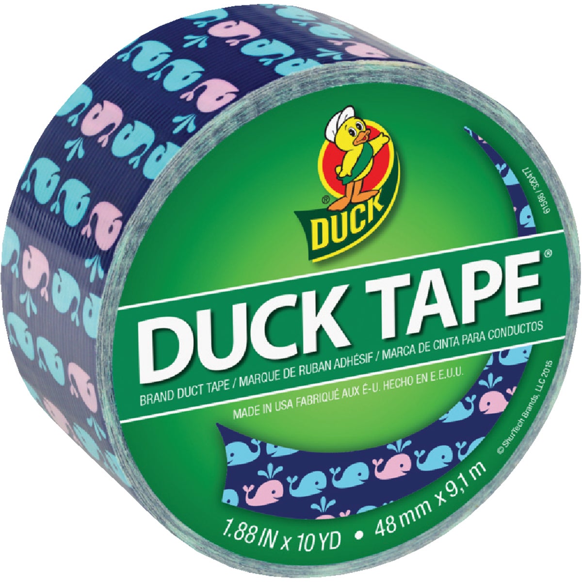 Duck Tape 1.88 In. x 10 Yd. Printed Duct Tape, Whale of a Time