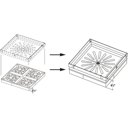 EL Mustee Durastall 2-3/4 In. Shower Base Extender
