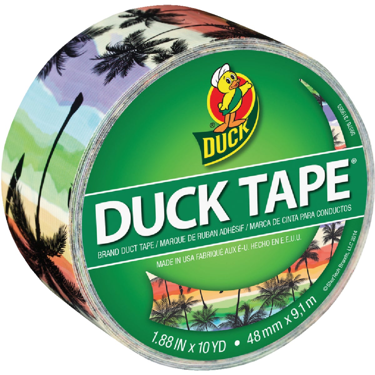 Duck Tape 1.88 In. x 10 Yd. Printed Duct Tape, Sunset Strip