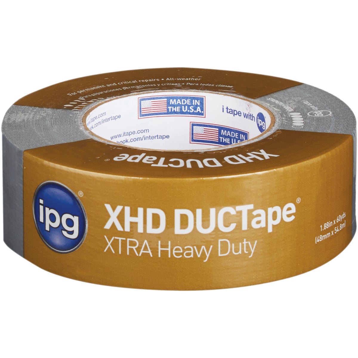 Intertape XHD DUCTape 2 In. x 60 Yd Duct Tape, Silver