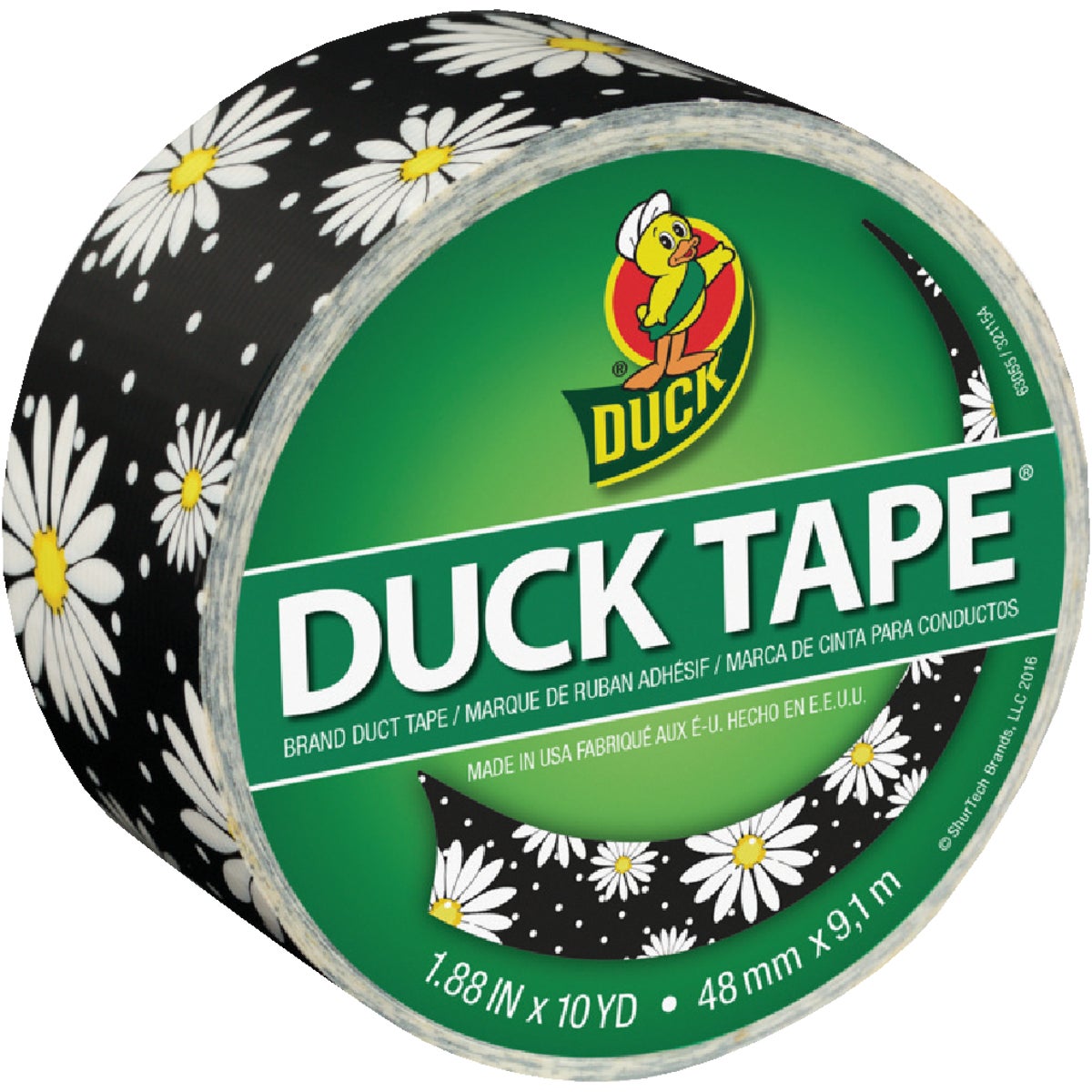 Duck Tape 1.88 In. x 10 Yd. Printed Duct Tape, Crazy Daisy