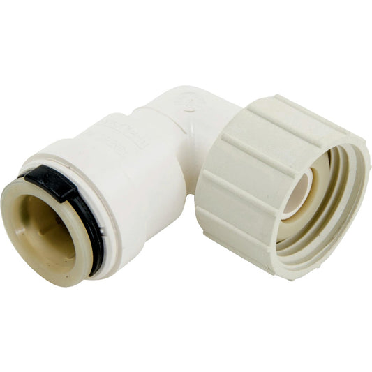 Watts 1/2 In. CTS x 3/4 In. FGHT 90 Deg. Quick Connect Swivel Plastic Elbow (1/4 Bend)