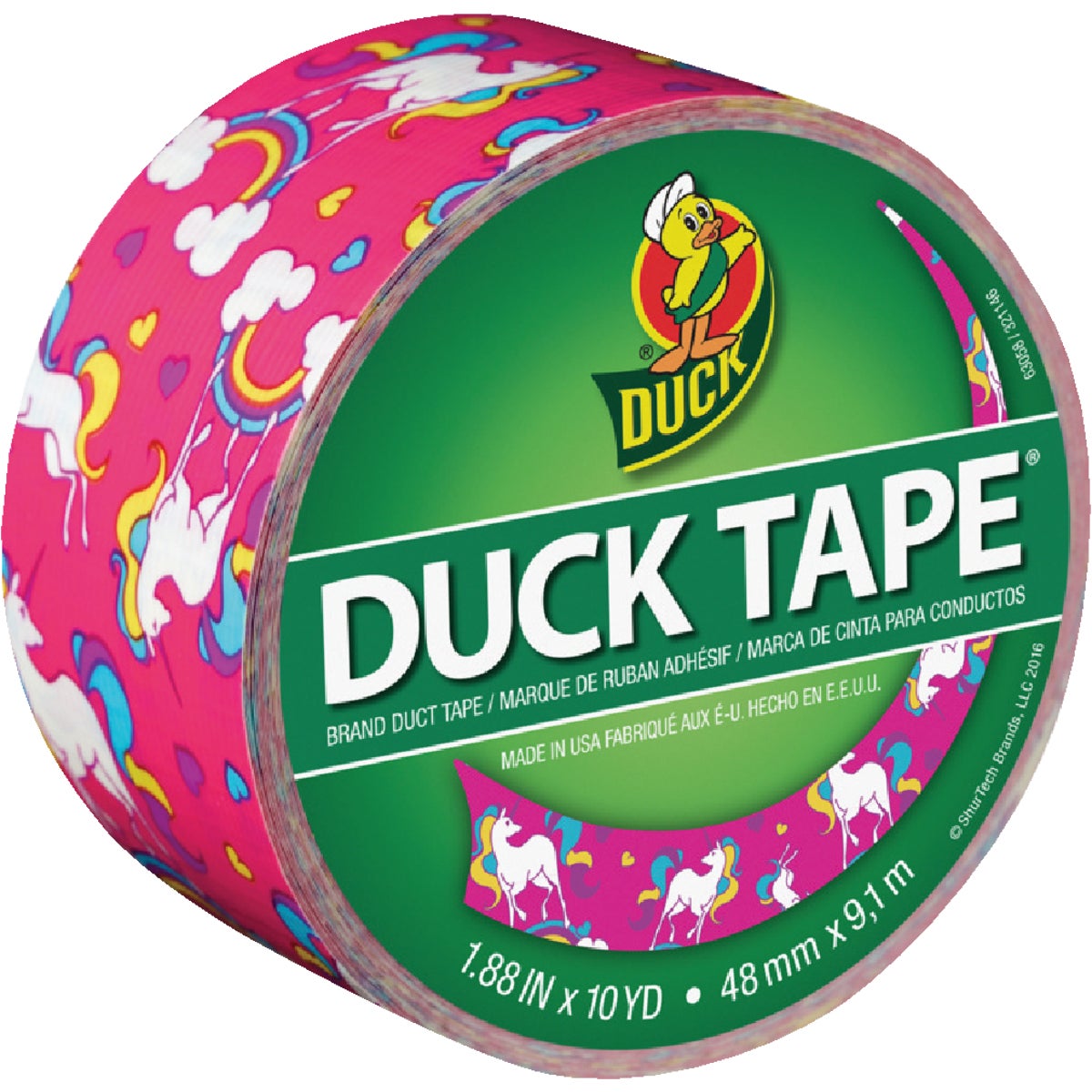 Duck Tape 1.88 In. x 10 Yd. Printed Duct Tape, Unicorn