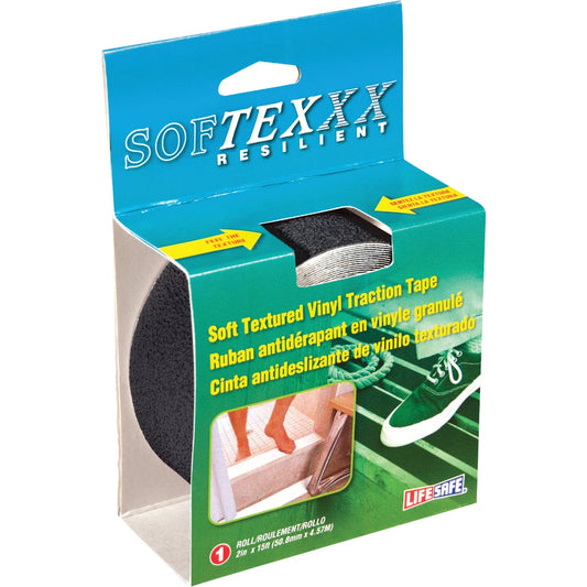 Softex 2 In. x 15 Ft. Black Anti-Slip Walk Tape