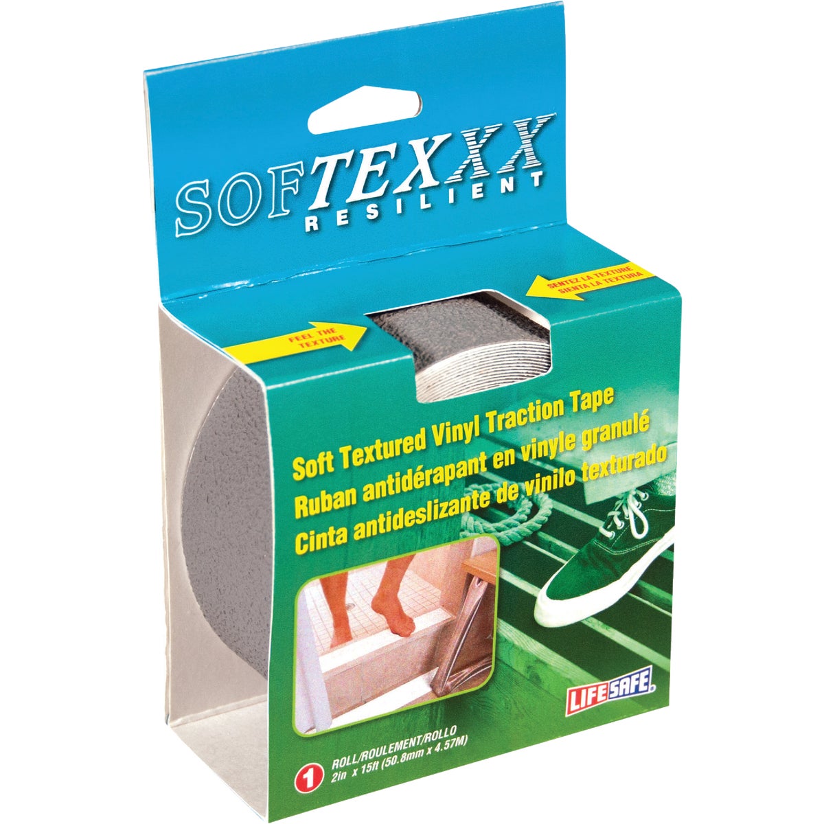 Softex 2 In. x 15 Ft. Gray Anti-Slip Walk Tape