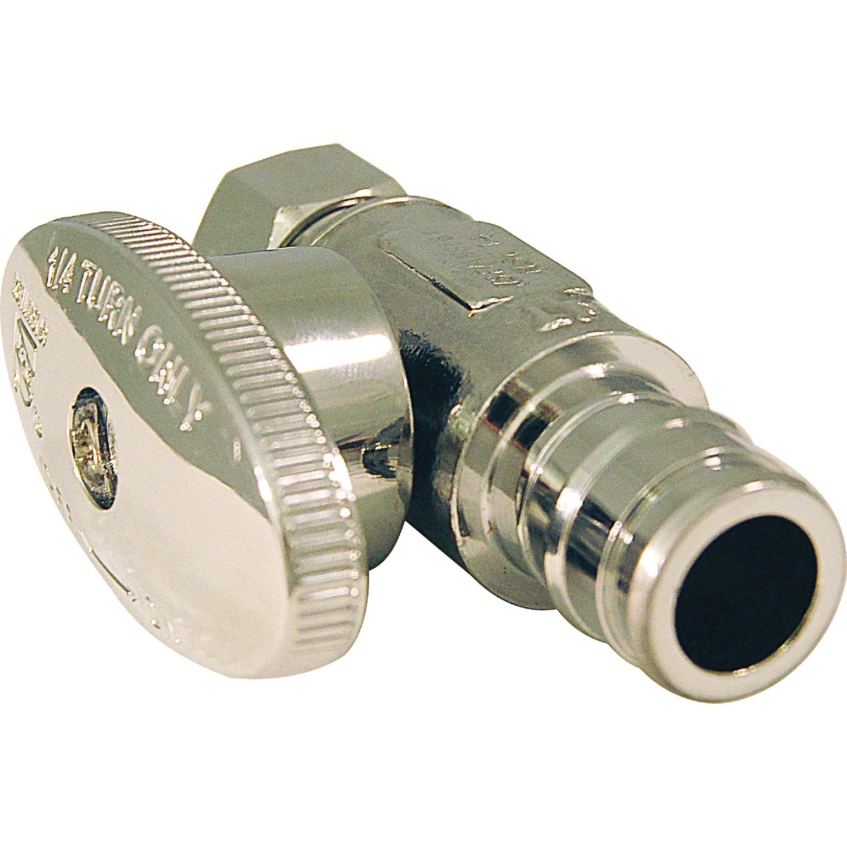 Apollo Retail 1/2 In. Barb x 3/8 In. Comp Chrome-Plated Brass PEX Stop Valve