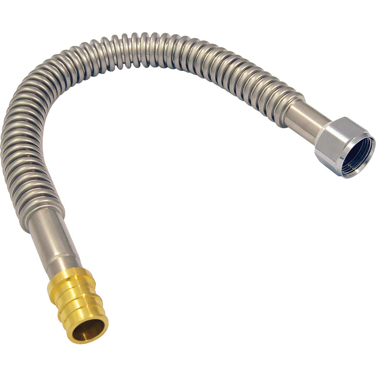 Conbraco 3/4 In. Brass Expansion Barb x 3/4 In. FNPT x 18 In. L WHC Stainless Steel Type A PEX Water Heater Connector