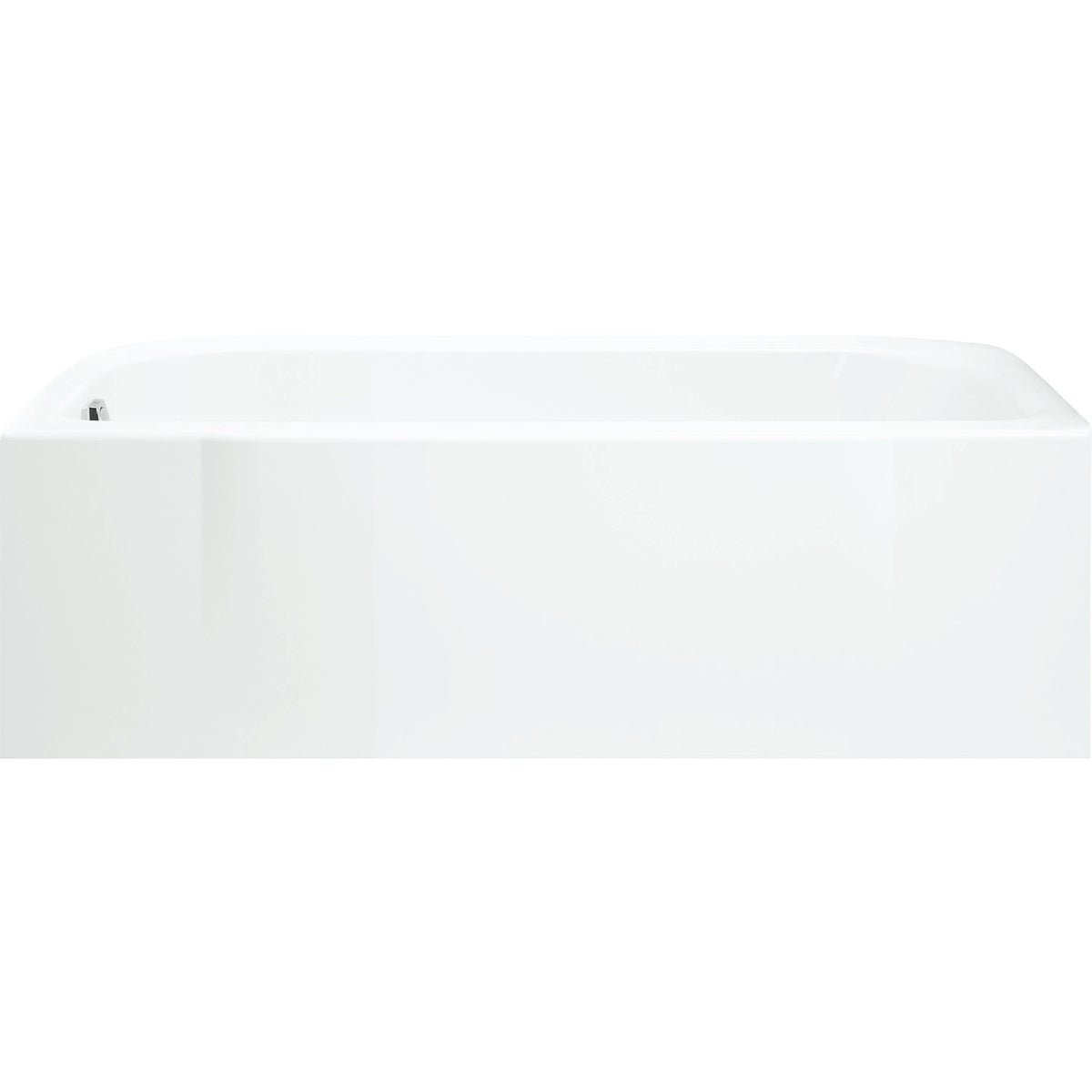 Sterling Accord 60 In. L x 30 In. W x 15 In. D Left Drain Bathtub in White