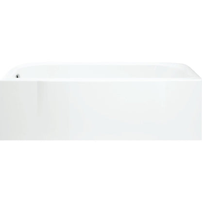 Sterling Accord 60 In. L x 30 In. W x 15 In. D Left Drain Bathtub in White