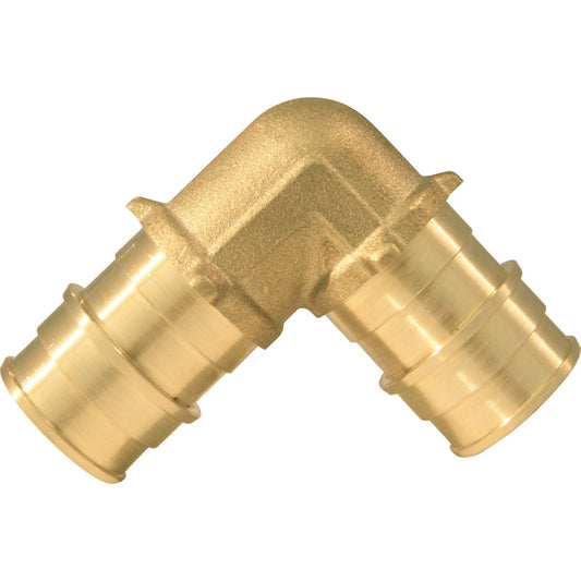 Apollo Retail 3/4 In. Barb x 3/4 In. Barb 90 Deg. Brass PEX Elbow