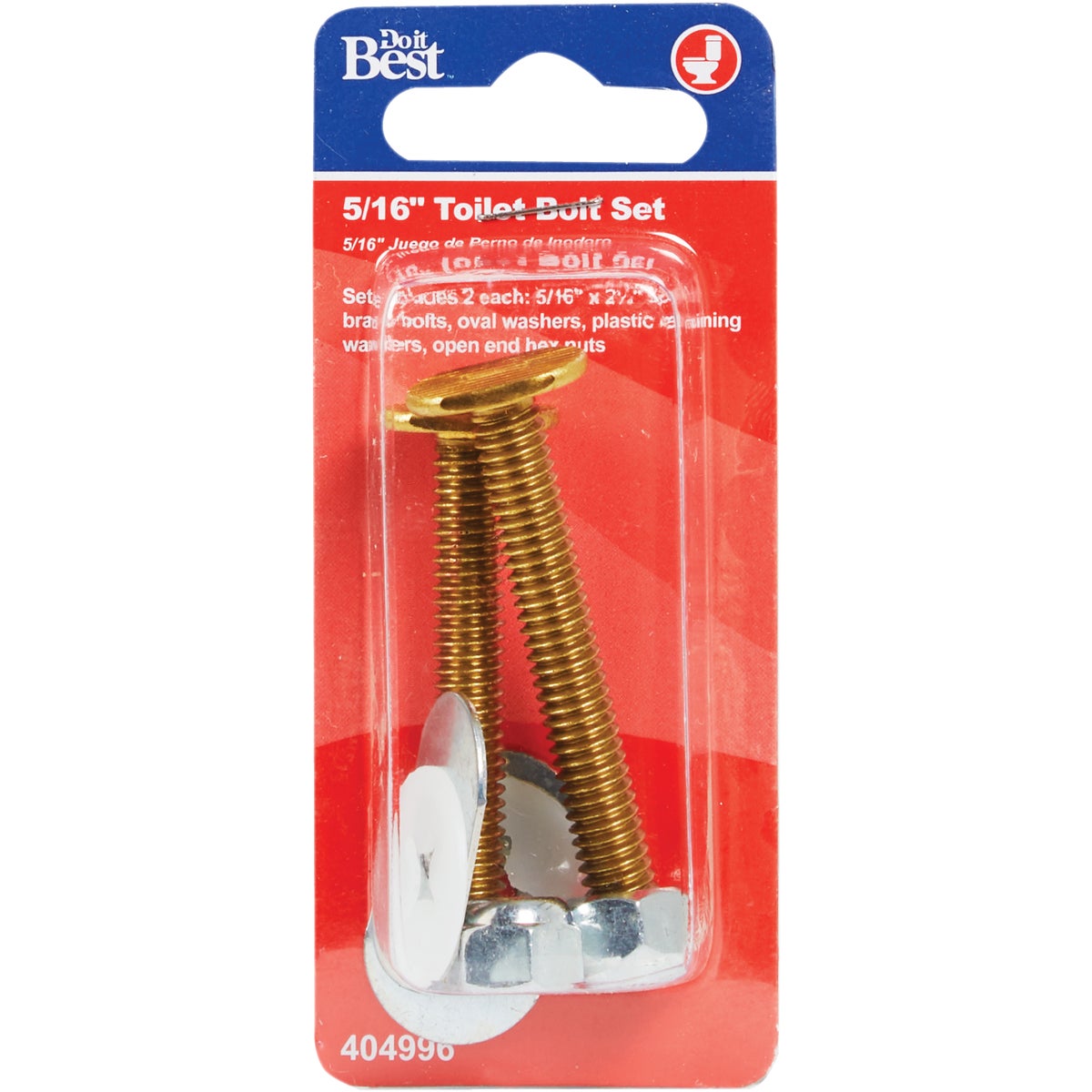 Do it 5/16 In. Brass Toilet Bolt Set