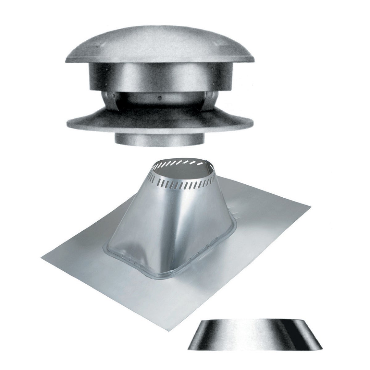 SELKIRK Sure-Temp 8 In. Stainless Steel Round Top Chimney Kit