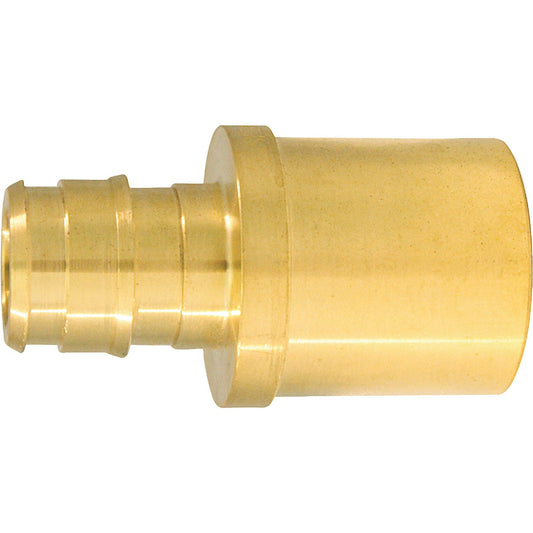 Apollo Retail 1/2 In. PEX A x 3/4 In. MSWT Brass PEX Adapter