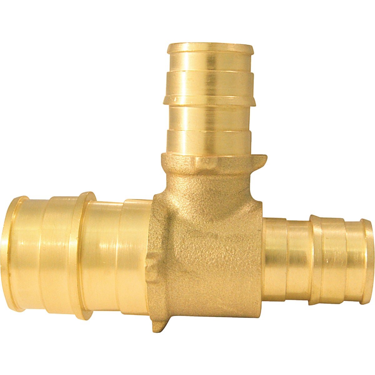 Apollo Retail 3/4 In. x 1/2 In. x 1/2 In. Barb Brass PEX Tee