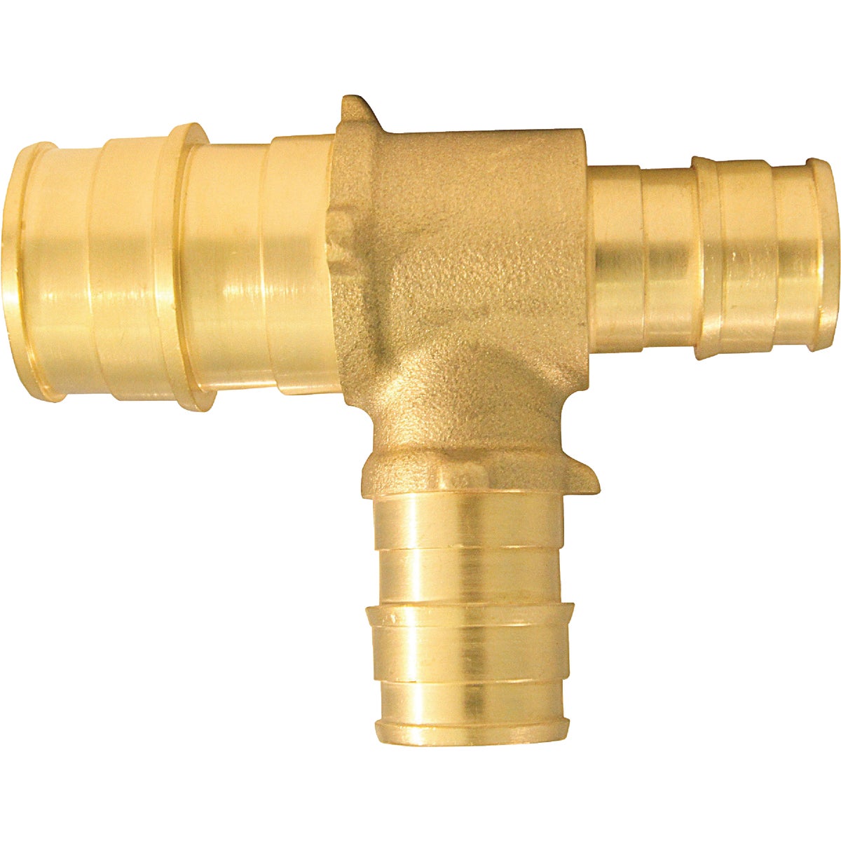 Apollo Retail 3/4 In. x 1/2 In. x 1/2 In. Barb Brass PEX Tee