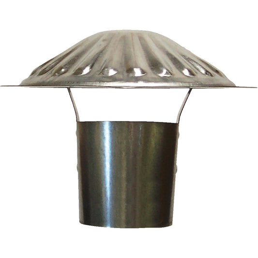 S & K Galvanized Steel 3 In. x 6-3/4 In. Vent Pipe Cap