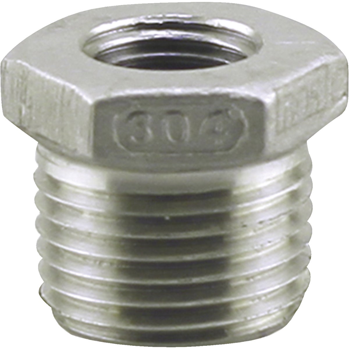 PLUMB-EEZE 1/2 In. MIP x 1/4 In. FIP Stainless Steel Bushing