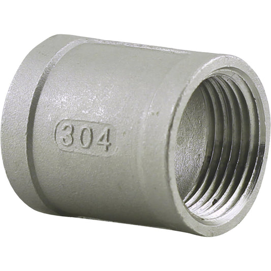 PLUMB-EEZE 1 In. FIP Stainless Steel Coupling