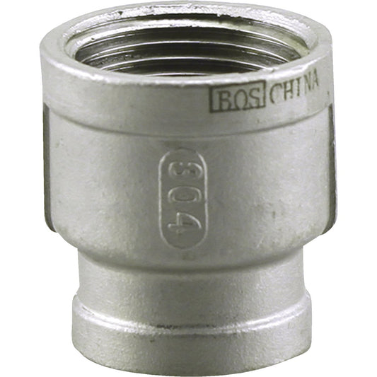 PLUMB-EEZE 3/4 In. FIP x 1/2 In. FIP Stainless Steel Reducing Coupling