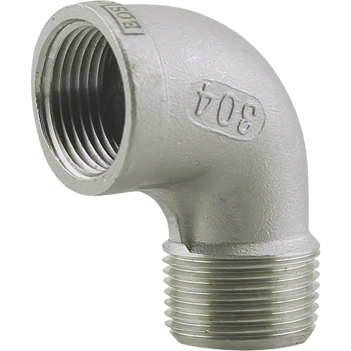 PLUMB-EEZE 1-1/4 In. FIP 90 Deg. Stainless Steel Street Elbow (1/4 Bend)