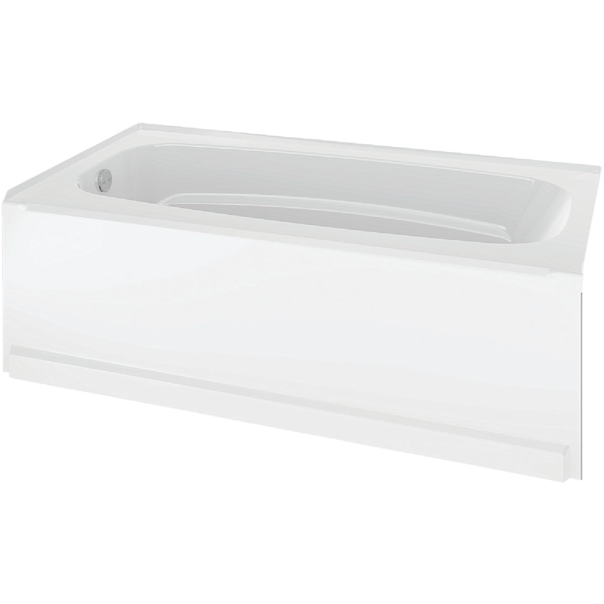 Delta Classic 400 60 In. L x 33 In. W x 18 In. D Left Drain Bathtub in White