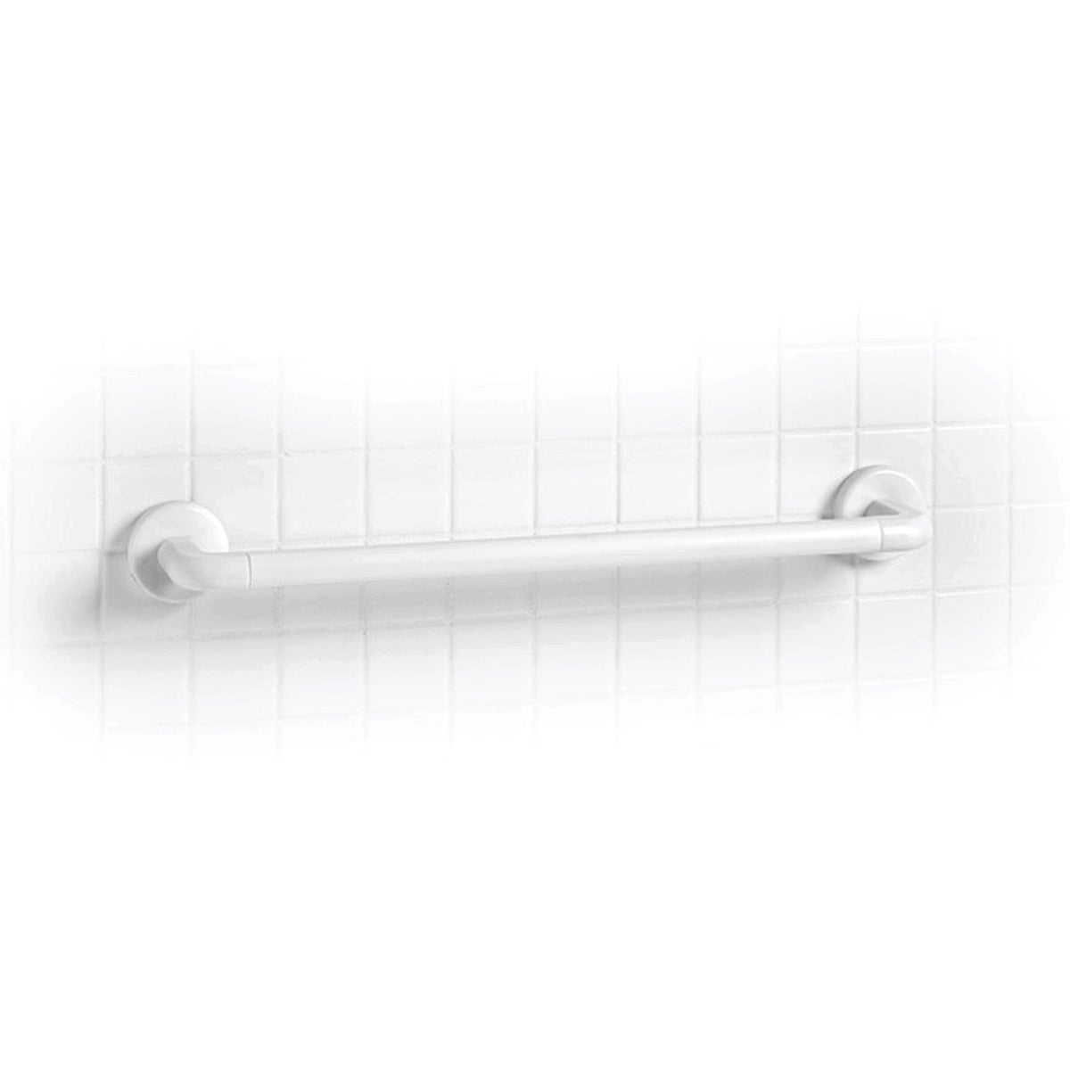 Homz 18 In. White Plastic Towel Bar