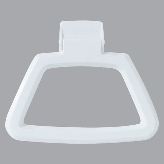 Homz White Polystyrene Towel Ring