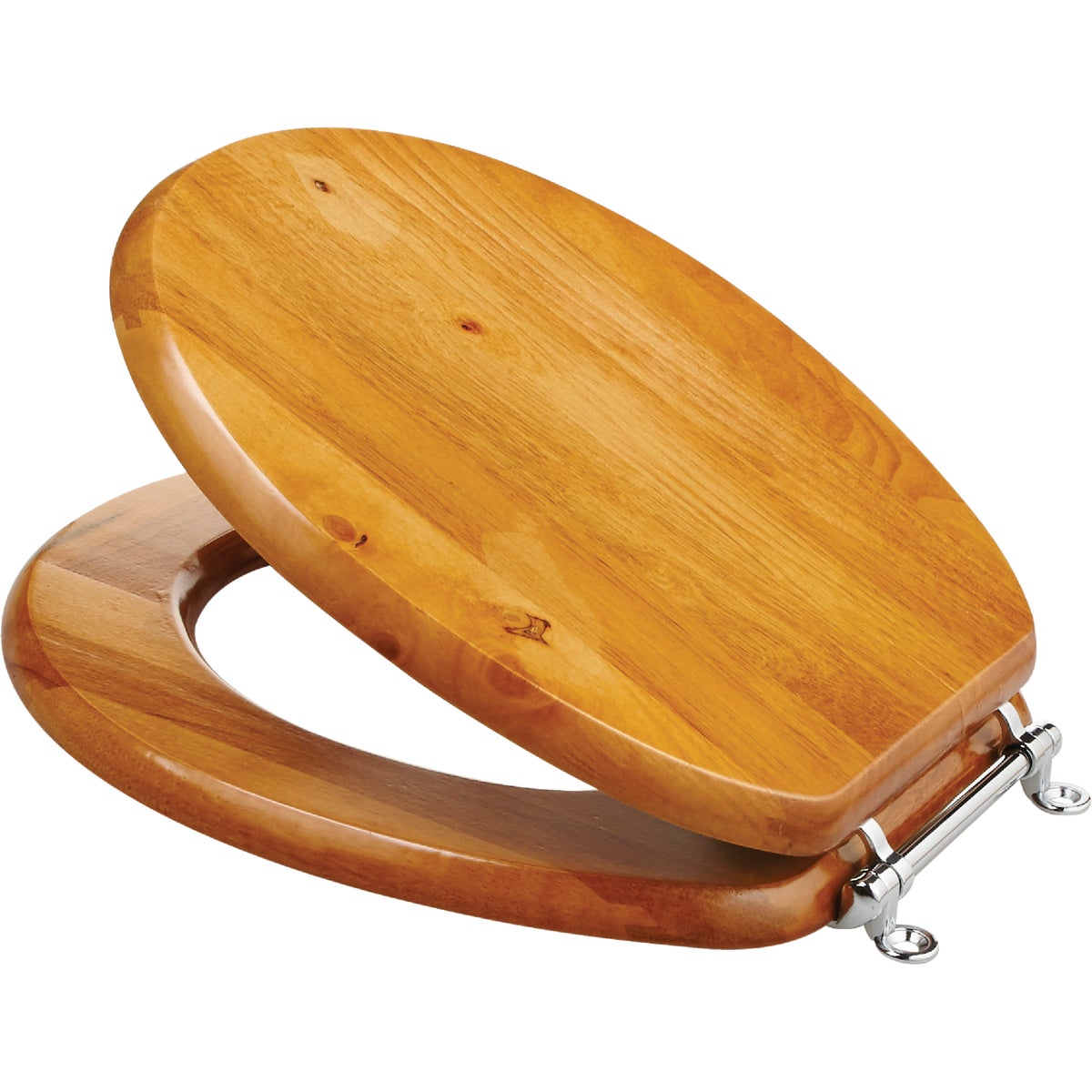 Home Impressions Round Closed Front Oak Toilet Seat