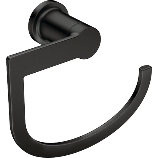 Moen Rinza Matte Black Finished Zinc Towel Ring