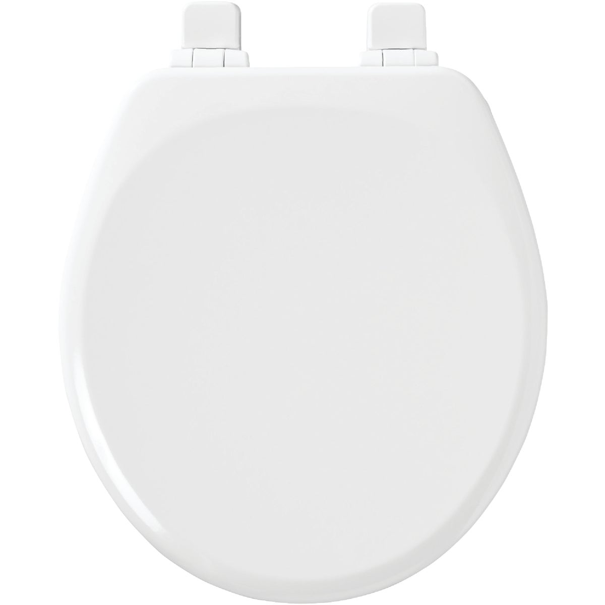 Mayfair Round Closed Front Slow Close White Wood Toilet Seat