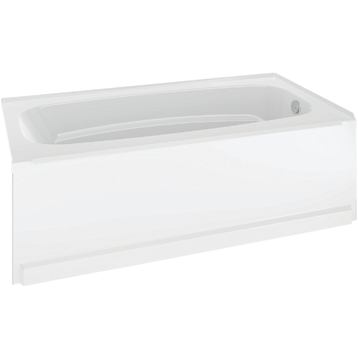 Delta Classic 400 60 In. L x 33 In. W x 18 In. D Right Drain Bathtub in White