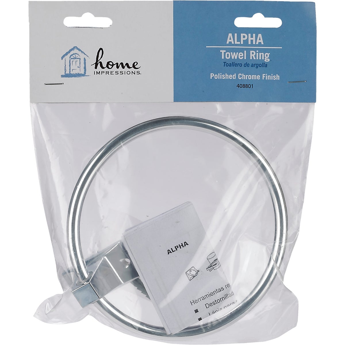 Home Impressions Chrome Towel Ring