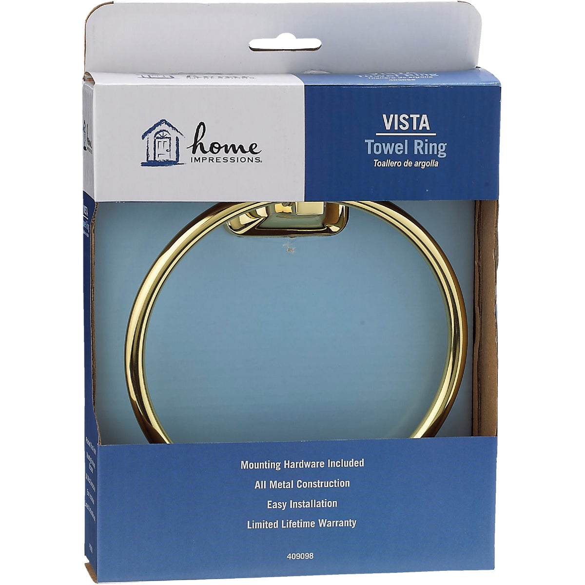 Home Impressions Brass Towel Ring