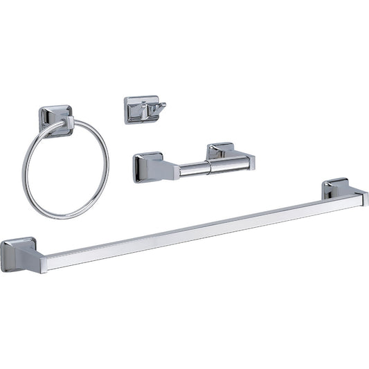 Home Impressions Chrome Vista Bath Accessory Kit