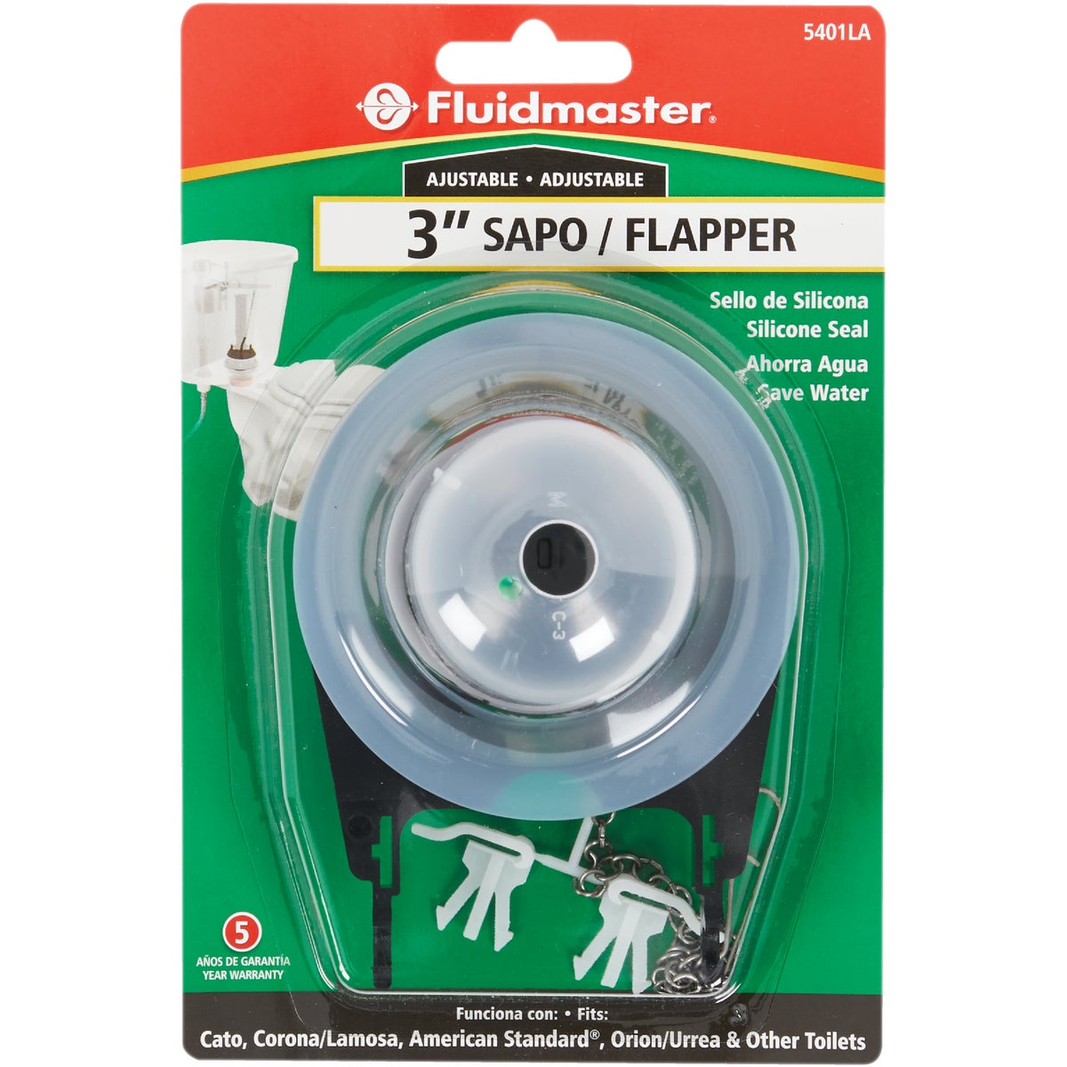 Fluidmaster 3 In. Adjustable Cato Replacement Flapper