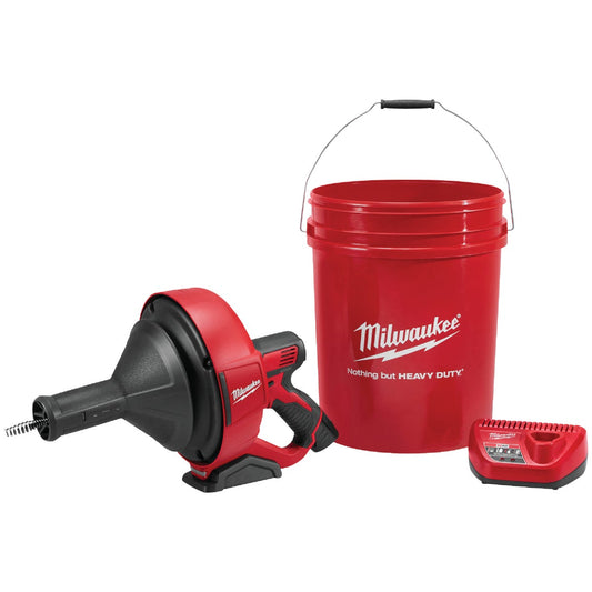 Milwaukee M12 12 Volt Lithium-Ion Cordless Drain Auger Kit