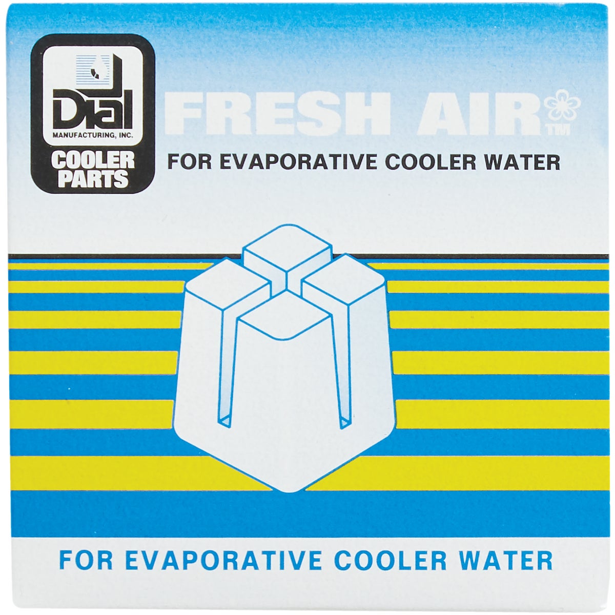 Dial 3" Square Odorless Evaporative Coolers Solid Air Freshener