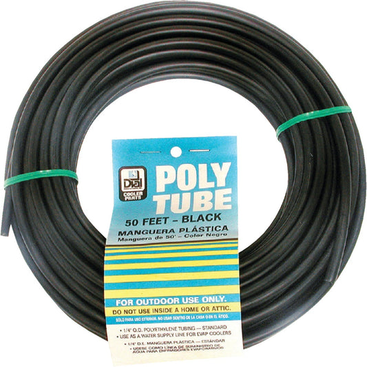 Dial 1/4 In. OD x 50 Ft. L Black Poly Tubing