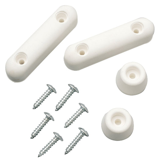 Do it 2" x 3/4" White Plastic Toilet Seat Screw Bumper Set