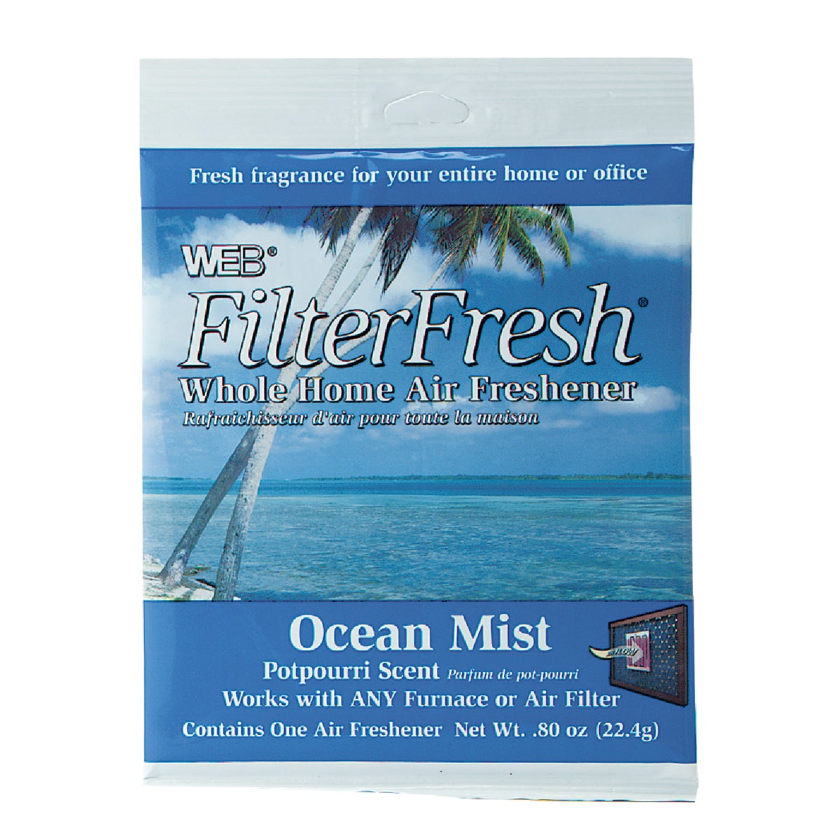 Web FilterFresh Furnace Air Freshener, Ocean Mist