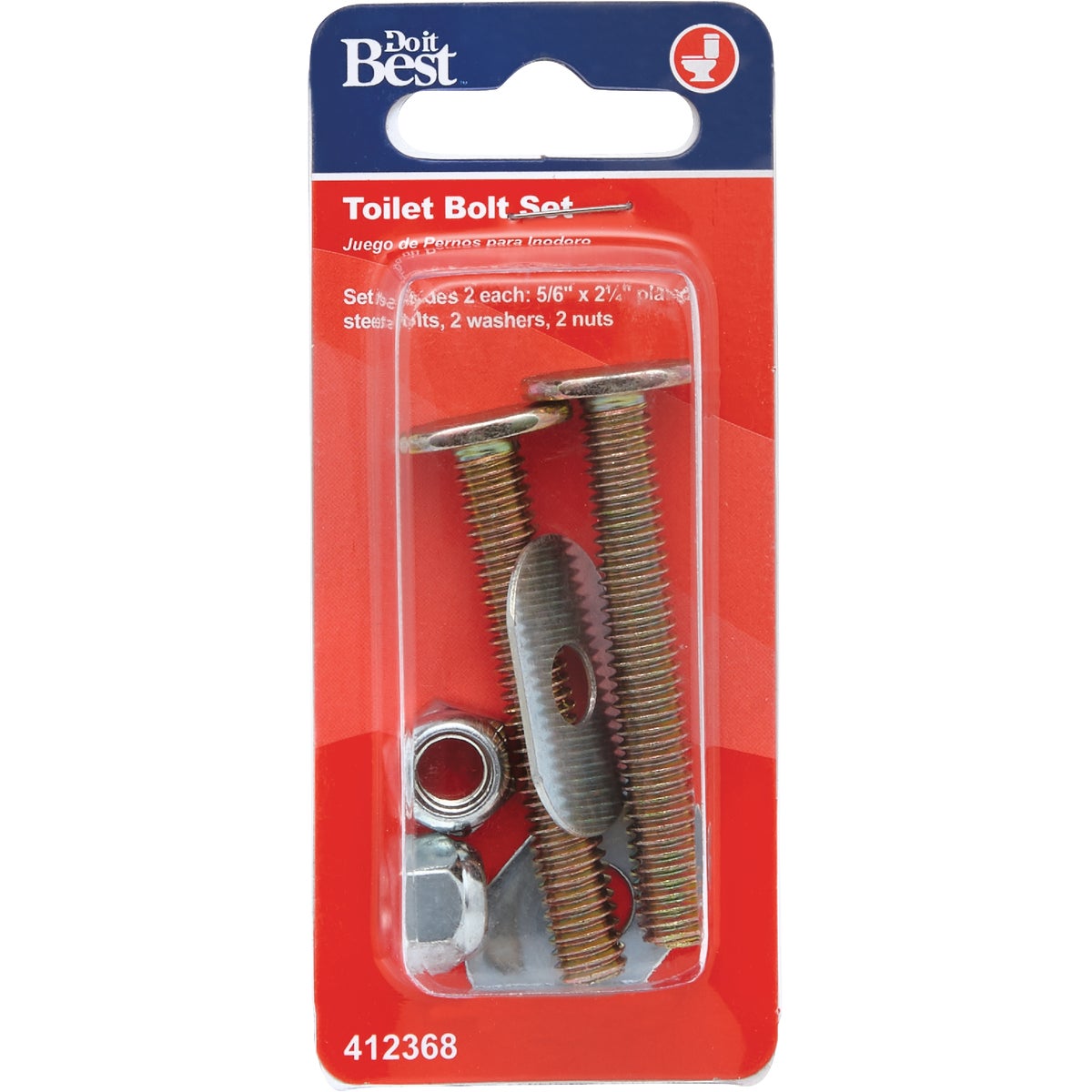 Do it 5/16 In. x 2-1/4 In. Steel Toilet Bolts